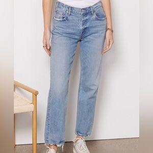 Agolde Kye Mid Rise Straight Crop Jean